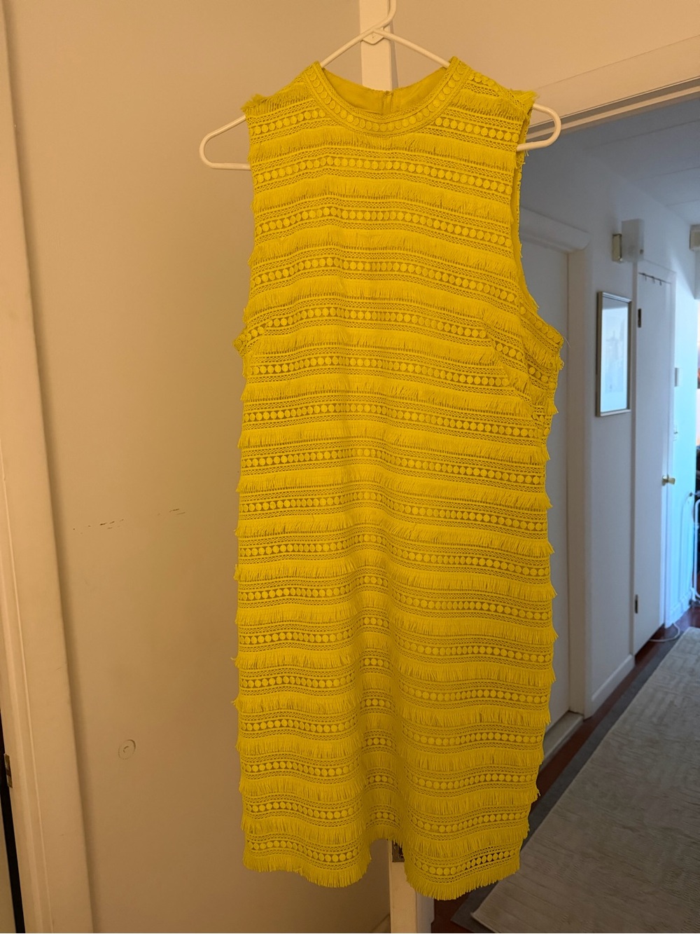 J. Crew Bright Yellow Sleeveless Cocktail Midi Dress